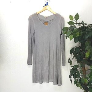NWT Ultra Flirt Grey Vintage Wash Dress